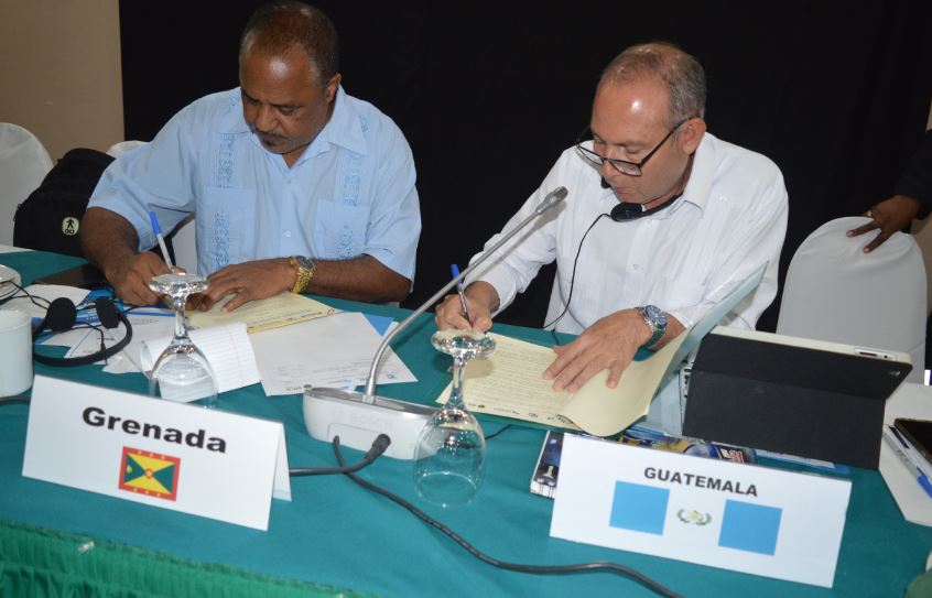 Reps from Grenada and Guatemala sign joint declaration
